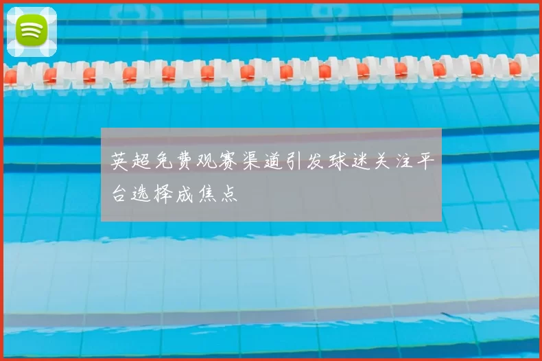 英超免费观赛渠道引发球迷关注平台选择成焦点