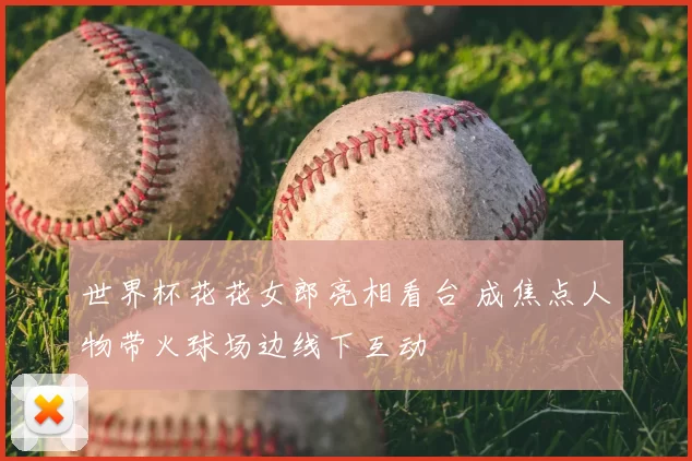 世界杯花花女郎亮相看台 成焦点人物带火球场边线下互动